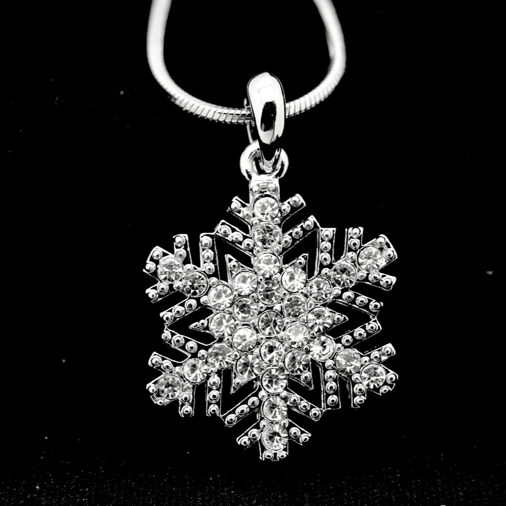 SnowFlake  Swarovski Crystal Element Necklace